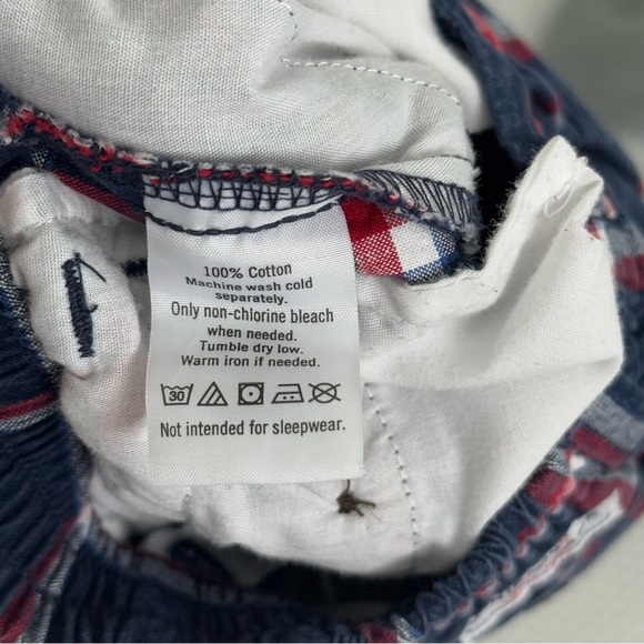 Janie and Jack boys navy plaid shorts in size 12-18m - Picture 7 of 7